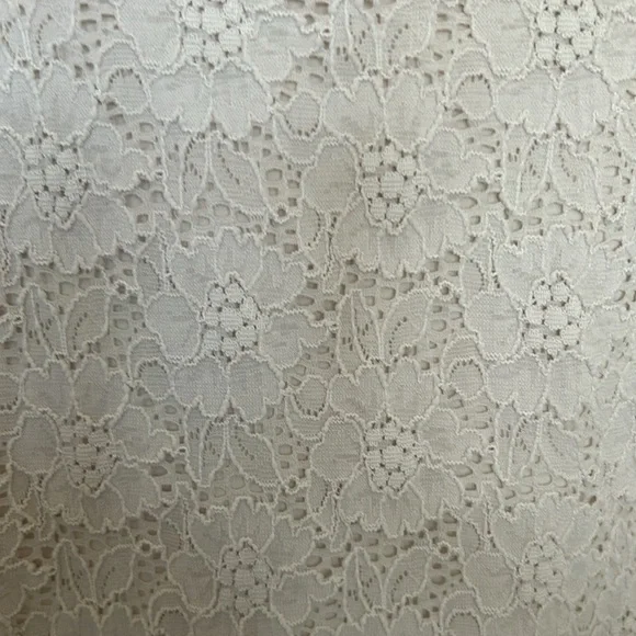 WHBM lace lined tank in creamy beige. Size XS - Picture 2 of 3